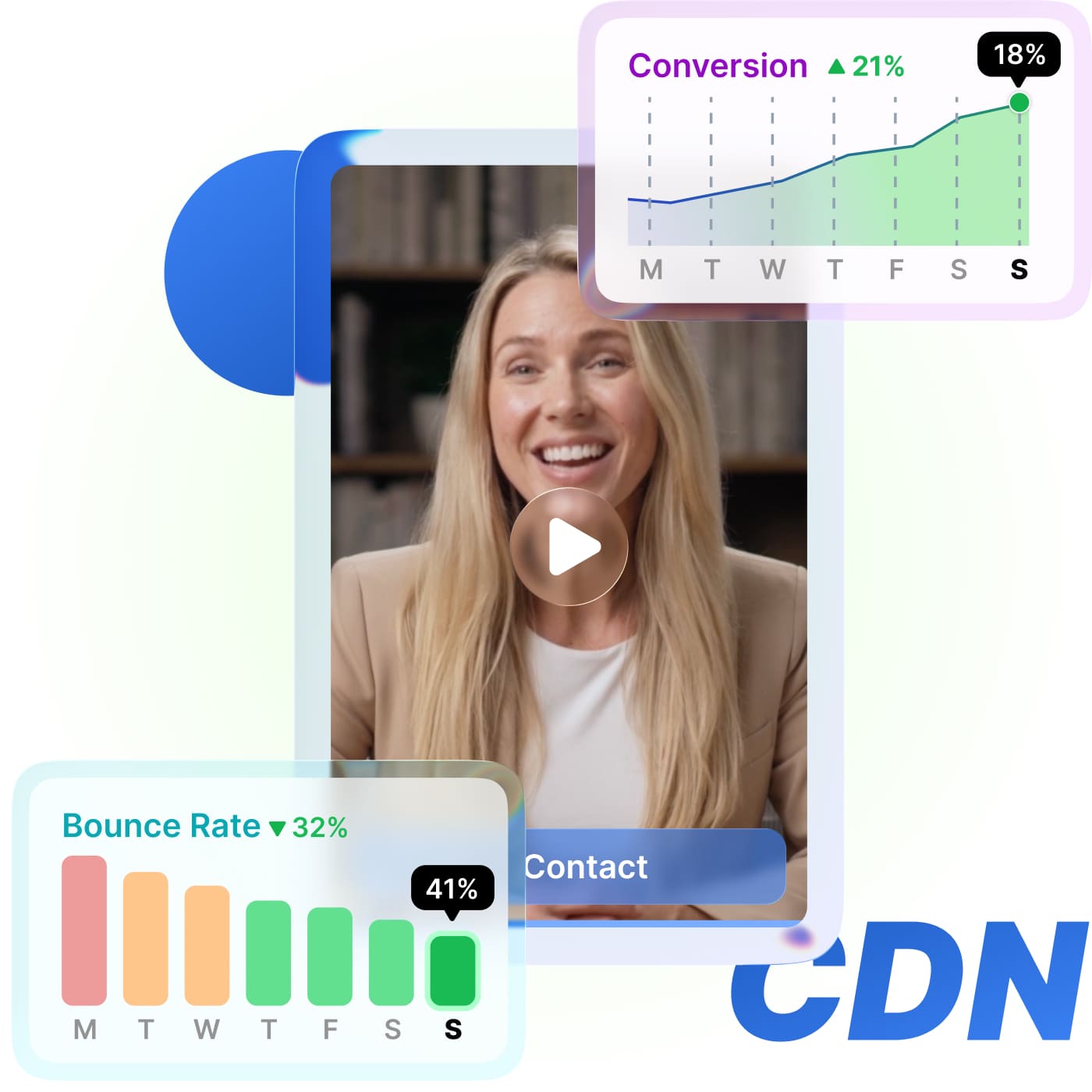 Hero block image (video widget example)
